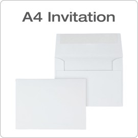 Columbian Invitation Self Seal Envelopes, 100/Box, 4 x 6 Inches for Photos & Cards, Release & Seal Peel and Seal Strip, Square Flap, White (COLO228)