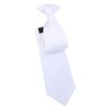 DQT Men's Plain Twill Wedding Formal Clip On Tie -