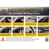 2024-2025 in-Channel Rain Guards Side Window Visor Deflectors for Toyota