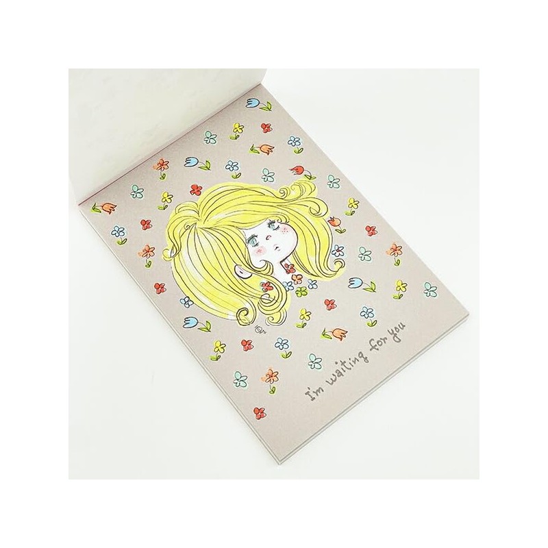 Ado Mizumori Square Memo Pad with Sticker, White 405498 Ado
