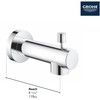 Grohe 13366GN0 Concetto Diverter Tub Spout, Brushed Gold