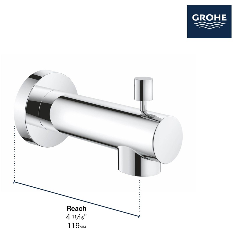 Grohe 13366GN0 Concetto Diverter Tub Spout, Brushed Gold