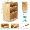 DF DARFOO Bamboo Desk Organizer Storage Accessories - Ultra-large 13