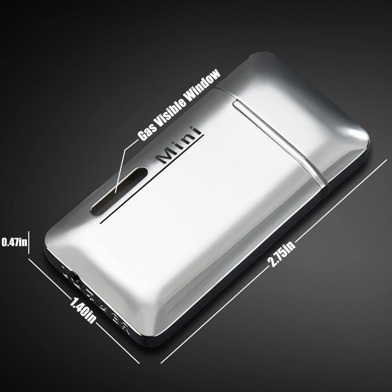 Cponmist 2 Pack Mini Butane Lighter, Double Jet Torch Lighter