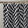 Catherine Lansfield Checkerboard 180 x 180 cm Shower Curtain Panel