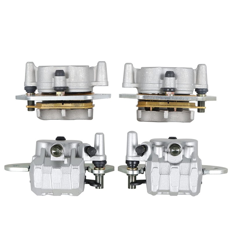 labwork Front and Rear Brake Calipers with Pads Replacement for