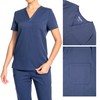 PuriPure Women's 4 Way Stretch V-Neck Scrub Top & Jogger