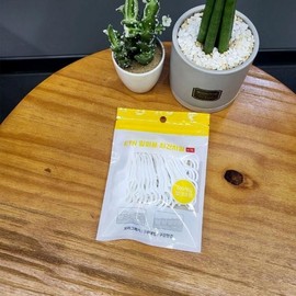 JU Disposable Large Capacity Interdental Floss 100 Pieces ETN Large Capacity Interdental floss (yellow pack of 100 pieces) 5ea