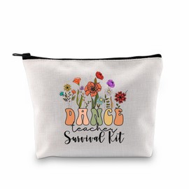 PXTIDY Dance Teacher Gift Dance Teacher Survival Kit Zipper Makeup Bag Appreciation Gift For Dance Teacher End Of Year Gift