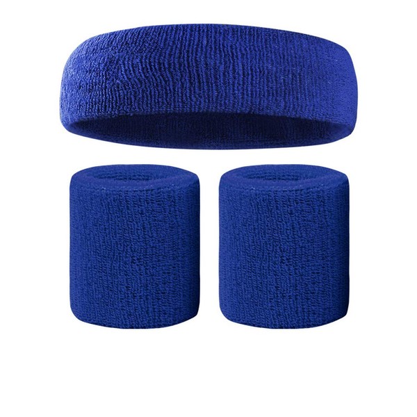 Sweatbands (Headband/Wristband Set) for Working Out,80's Costume Party