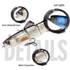 Robotic Swimming Electric Fishing Lures 5.12" USB Rechargeable LED Light