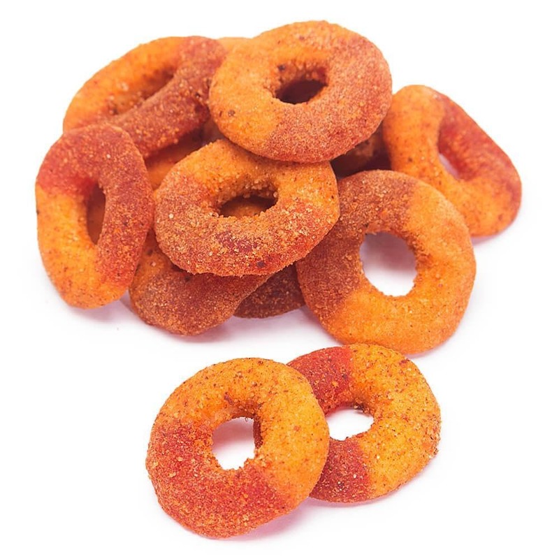 FirstChoiceCandy Chilli Chamoy Spicy Gummy Rings (2 Pound, Watermelon)