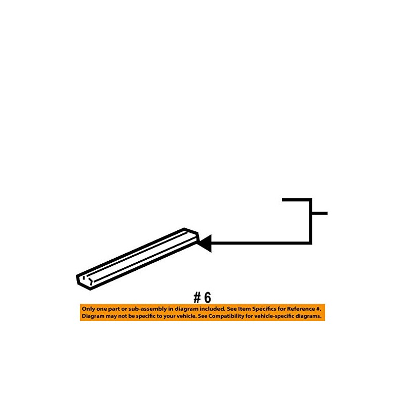 HONDA Genuine Parts Weather Strip R. Access Panel Element Part