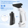 Window Vacuum Squeegee Cordless, Handheld Window Vac with Multi-Purpose Spray