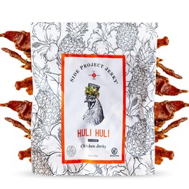 Side Project Jerky’s Huli Huli Chicken Jerky - 2 OZ Chef Crafted Meat Snacks with Sweet Pineapple, Savory Miso & Chinese Five-Spice – Hawaiian-Inspired Jerky Snacks - Perfect Jerky Gifts (Pack of 3)