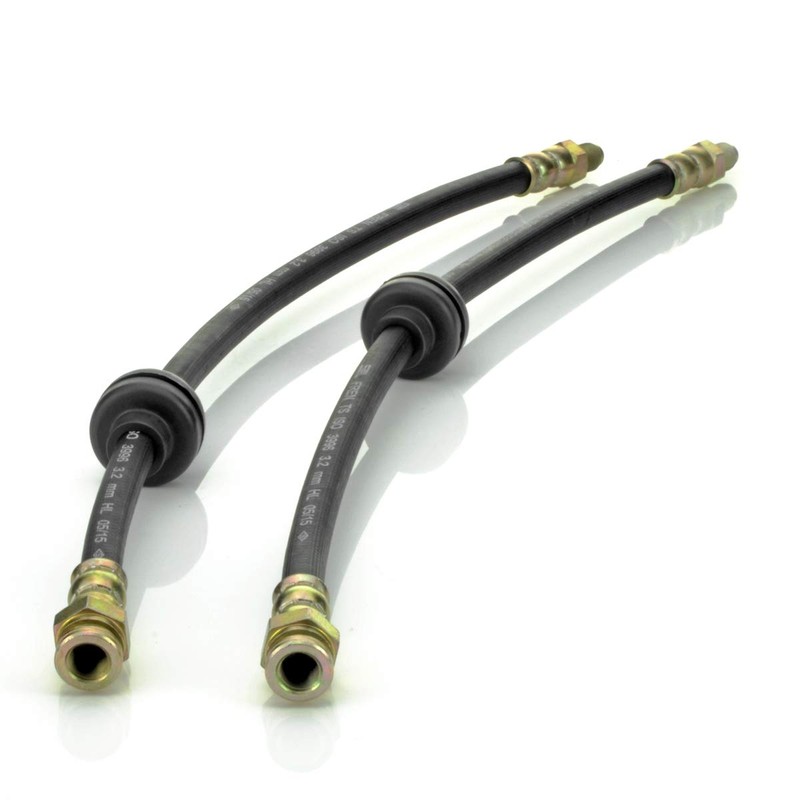 LST 2x Brake Hose Set Rear + Retaining Clamp III