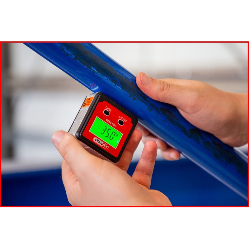 KS Tools 300.0208 Digital Spirit Level with Protractor