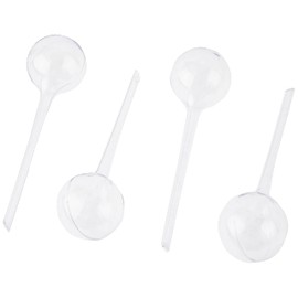 Relaxdays Watering Globes, Set of 4, Regulated Irrigation, 2 Weeks, Pot Plants, Plastic Sphere, Bulb, PVC, Standard