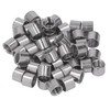 50Pcs M8 Female Thread Coupling Nut Rugged Stainless Steel Maintenance