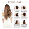 Extensiones De Cabello De Pelo Ondulado Cortinas Clip 6 Pzs