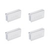 Crapyt 4 PCS Glass Door Magnetic Touch 1.57"×0.83"×0.39" Door Clamp