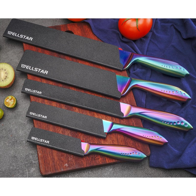 WELLSTAR Knife Edge Guards Set, 5 Piece Universal Blade Covers,