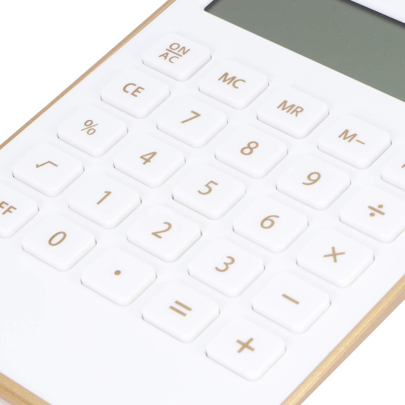 Calculator, 10 Digits Large Buttons Calculator, Solar Desktop Calculator with