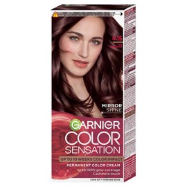GARNIER - COLOR SENSATION - Permanent hair coloring cream - 4.15 Icy Chestnut