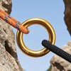 TRIWONDER Lapel Ring 25kN Lock Climbing O-Ring Hitch Ring Hammock