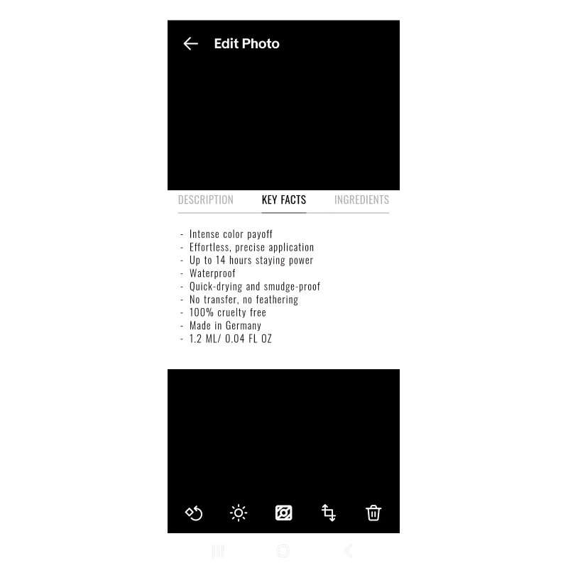 Il Makiage Black InkLiner Eyeliner 0.05 OZ - New In