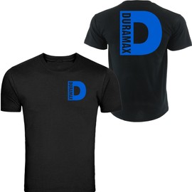 GawxTee Blue Duramax Front & Back S - 5XL T-Shirt Tee (2XL, Black)