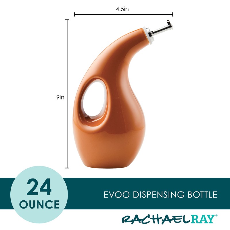 Rachael Ray 48466 Ceramic EVOO Oil and Vinegar Dispensing Bottle