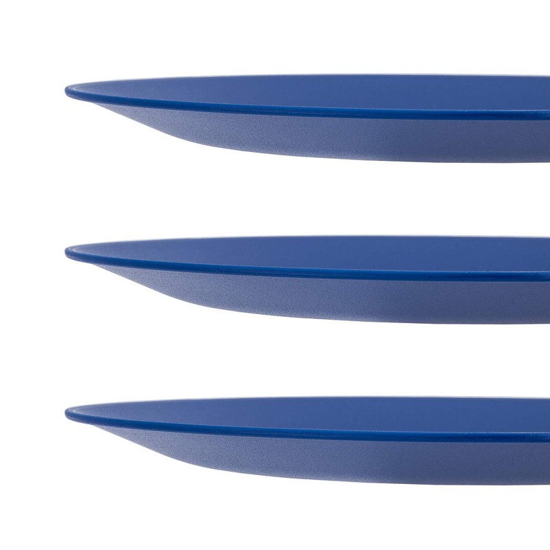 KX-WARE Plastic Plates Set of 12 - Unbreakable and Reusable