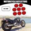 Partuto 8 Pc Universal Motorcycle Reflectors for Driveway - Plastic