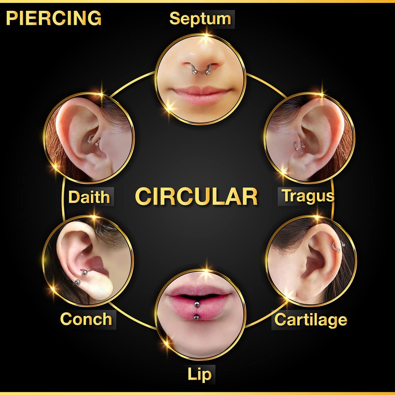 KJM Fashion Pack of 4 Transparent Bioflex Banana Ear Earrings