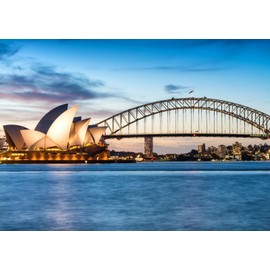 SADFA Sydney Opera House Backdrop 10x8ft Australia Bennelong Point Sydney Harbour Bridge Photography Background Wedding Honeymoon Travel Party Decorations Banner Photo Studio Props