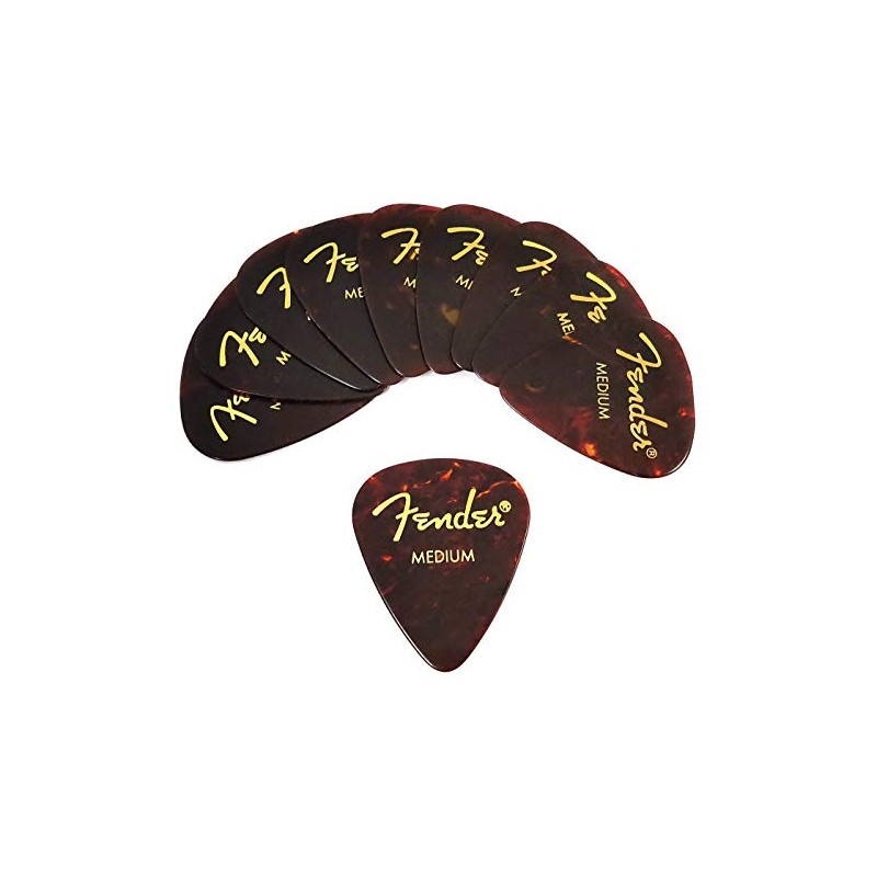 Fender Picks x 10 Teardrop MEDIUM-SHELL