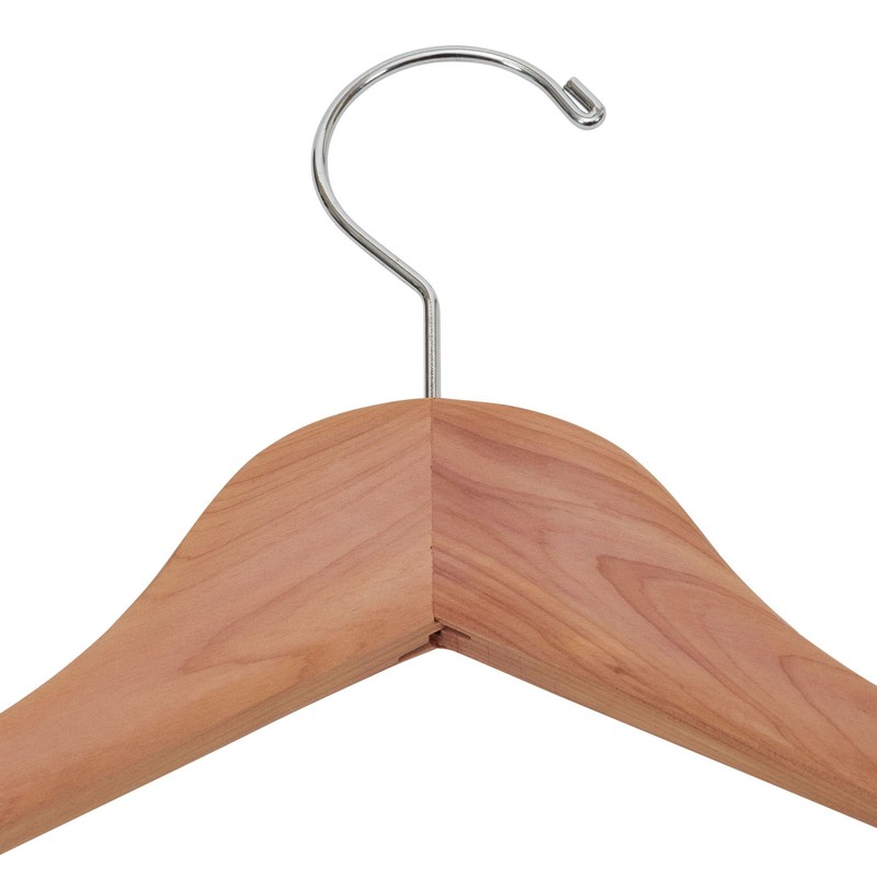 Household Essentials CedarFresh Cedar Coat Hangers, Pack of 4, 100%