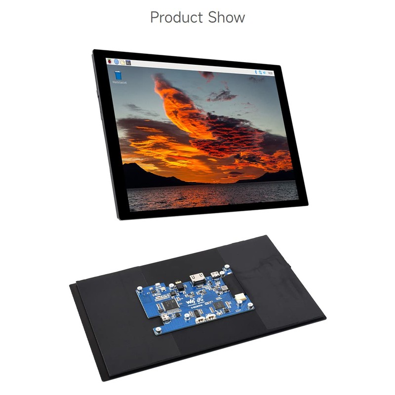 Waveshare 10.1inch Capacitive Touch LCD IPS Display, Without Back Case,