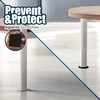 Stable the Table-6 Pack, Black Round/Furniture Levelers/Furniture Grippers for Hardwood