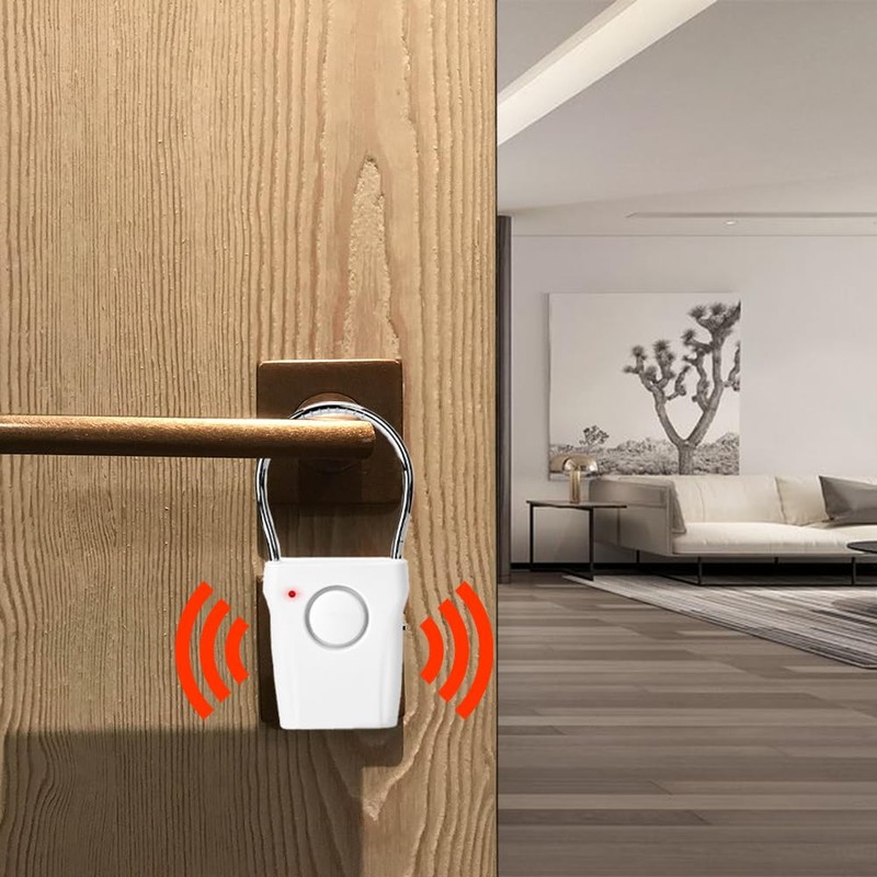 Door Handle Alarm Touch Sensor Vibration Triggered Home Security Alarm