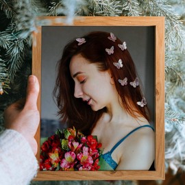 Cute Glitter Fairy Hair Clips for Girls and Women, CUBACO 20 Pcs Butterfly Clips and y2k Clear Accessories