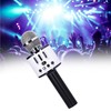 Q88 Microphone Wireless Bluetooth Karaoke LED Portable Handheld Black for