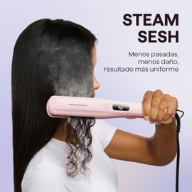 Wavytalk Steam Sesh Alisadora vapor con placas nano 1.38" y peine