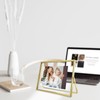 AhaGo Gold Floating Frame, 6"x8", Horizontal, 2 Set, For Picture
