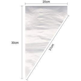 REBECASKYENS 200 Stück Spritzbeutel Einweg, Einweg Pastry Bag Mittel Spritzbeutel Für Dekorieren Von Gebäck, Torten Geeignet, Keksen, Hausbacken(Transparent)
