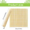 LIYANHU 2 PCS Sushi Mat, Bamboo Sushi Rolling Mat, Sushi