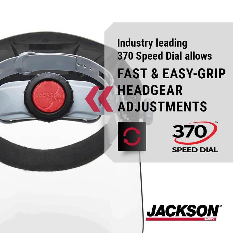 Jackson Safety 14262 F4XP Premium Face Shield/Face Guard, Ratcheting Safety