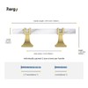 Rergy Cabinet Handles Marble Drawer Pulls and Knobs, 10Pack White