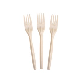 Eco Friendly Forks Disposable - Corn Starch Utensils (50 Pack, 6.7 Inch), Heat Resistant & Durable for Party, Picnic, BBQ Supplies